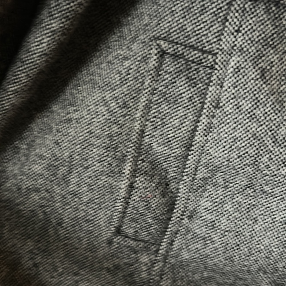 Womens Gray Double-Breasted Wool Blend Coat - Picture 6 of 11